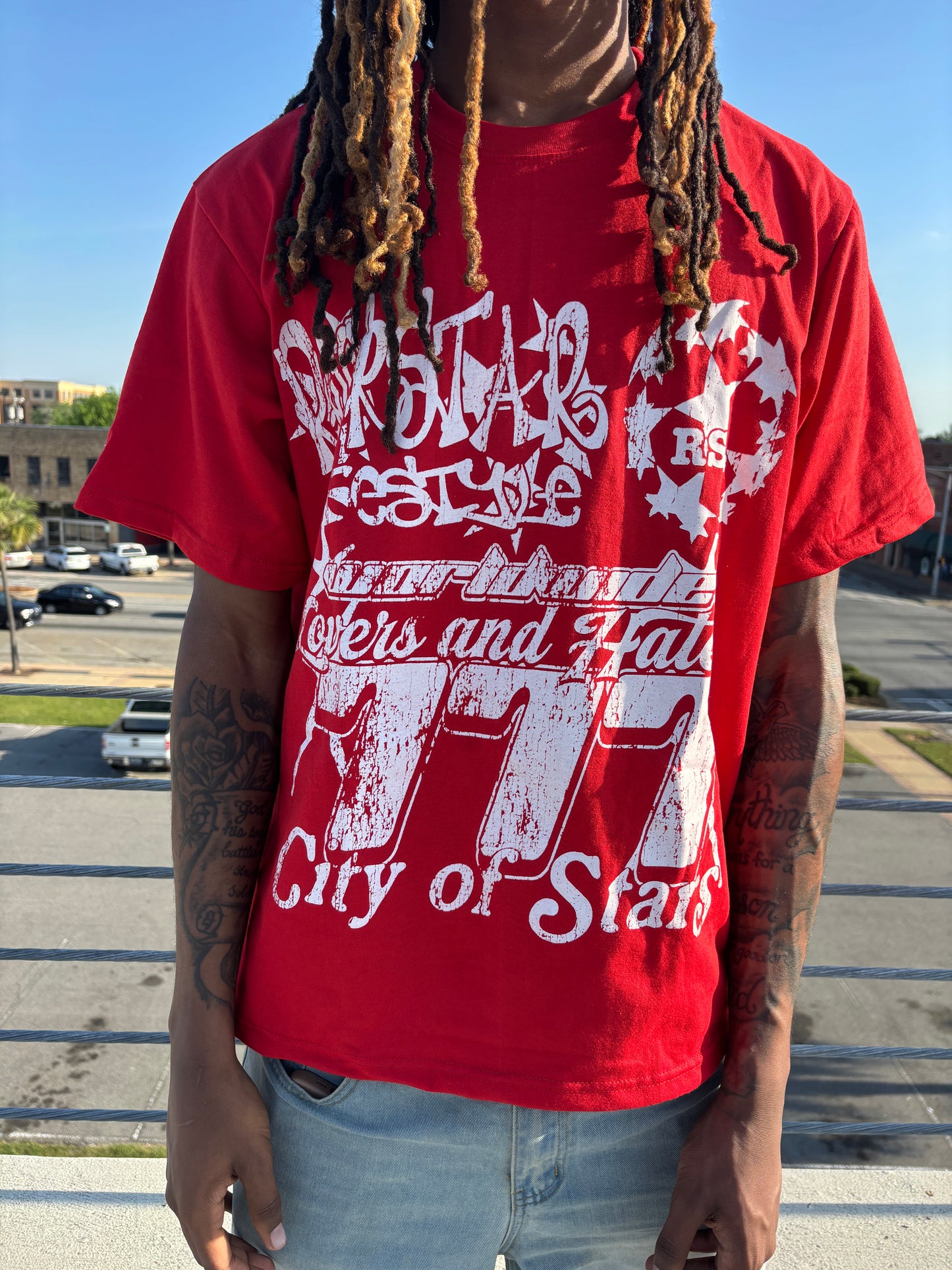 “City Of Stars” Tee. (RED)